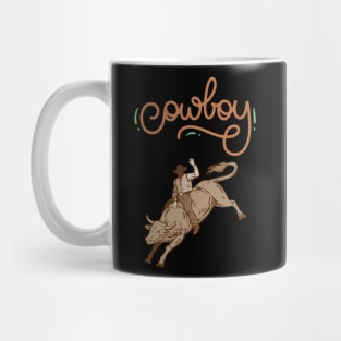 bull rider cowboy Mug